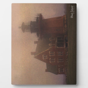 Plaque Photo Phare de Block Island