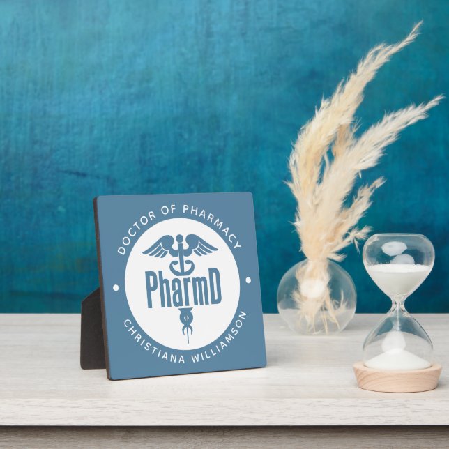 Plaque Photo PharmD Docteur en pharmacie Pharmacy Graduation Ph (Insitu)