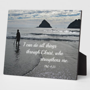Plaque Photo Phil. 4:13 Je peux faire tout par le Christ...