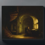 Plaque Photo Philosophe avec un livre ouvert, 1625-7 (huile sur<br><div class="desc">Image : 91055 Philosophe avec un livre ouvert, 1625-7 (huile sur panneau). Koninck, Salomon (1609-56). Louvre, Paris, France, Peter Willi. Art, Art.</div>