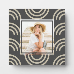 Plaque Photo Photo arc-en-ciel gris chic