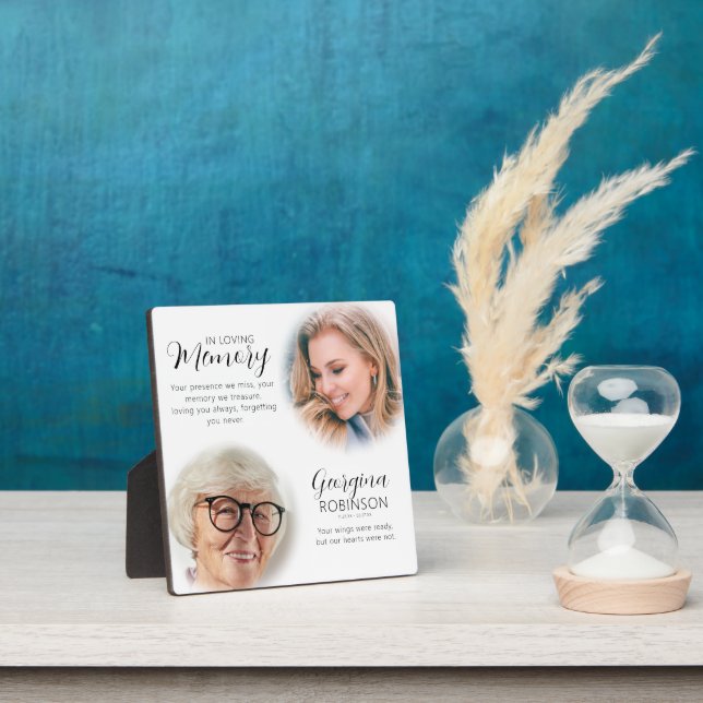 Plaque Photo Photo avant et après de mémorial moderne (Insitu)