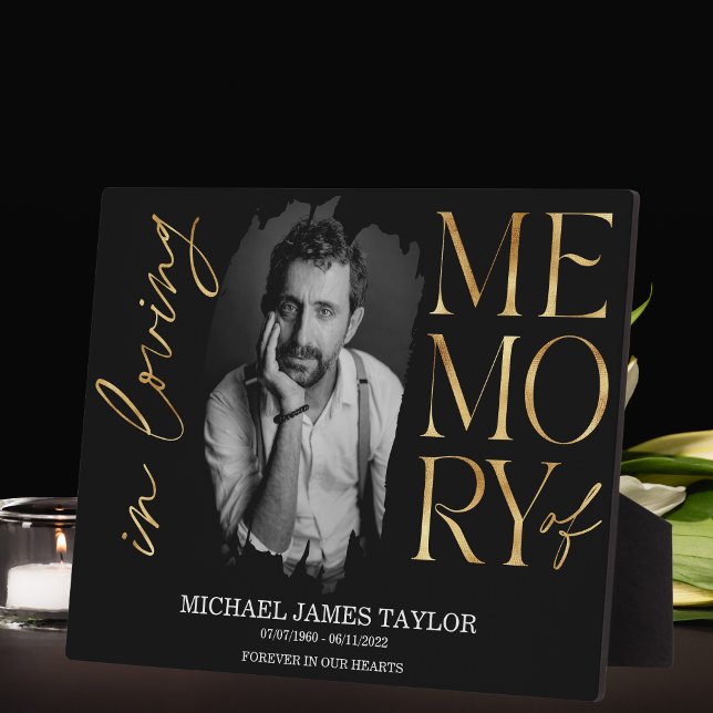 Plaque Photo Photo Calligraphie Moderne Dans Love Mémoire Keeps (Créateur téléchargé)