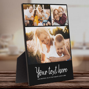 Plaque Photo Photo Collage de texte personnalisé Conservation d