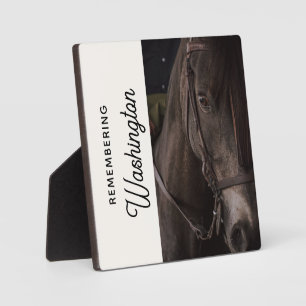 Plaque Photo Photo commémorative du cheval Equine