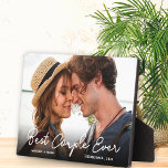 Plaque Photo Photo Couple Love moderne meilleur Couple Ever Scr<br><div class="desc">Photo moderne Couple Love Meilleur Couple Ever Plaque Script.</div>