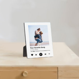 Plaque Photo Photo Couples personnalisés   Cadeaux musicaux Ann