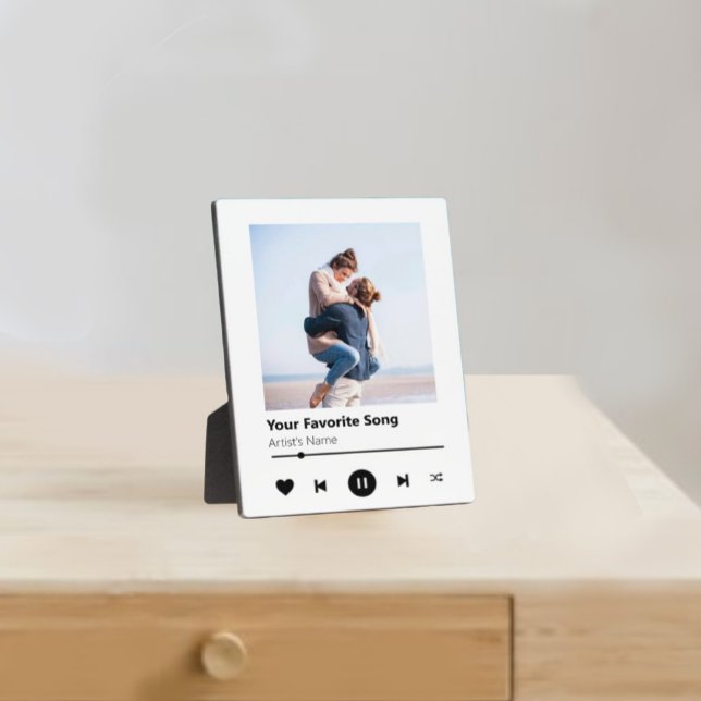 Plaque Photo Photo Couples personnalisés | Cadeaux musicaux Ann (Créateur téléchargé)
