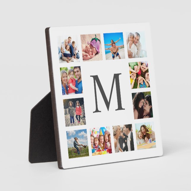 Plaque Photo Photo Custom Family Collage Personnalité de White (Recto)