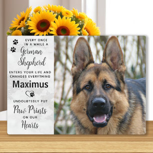 Plaque Photo Photo Custom German Shepherd Memorial