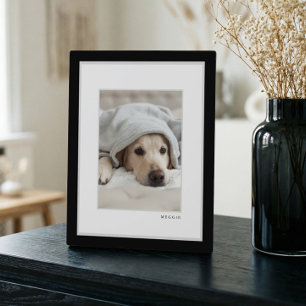 Plaque Photo Photo d'animal de compagnie   Cadre moderne minima