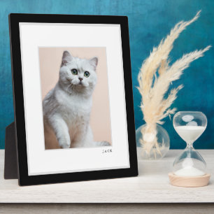 Plaque Photo Photo d'animal de compagnie   Cadre moderne minima
