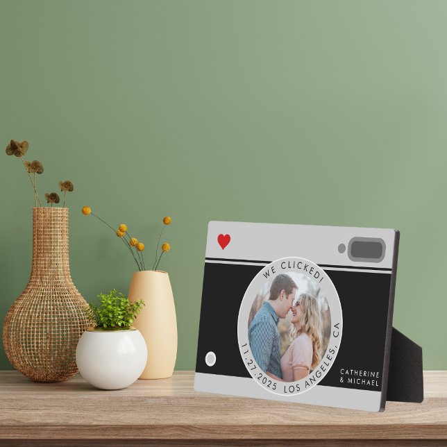 Plaque Photo Photo d'appareil photo noir unique anniversaire de (Créateur téléchargé)