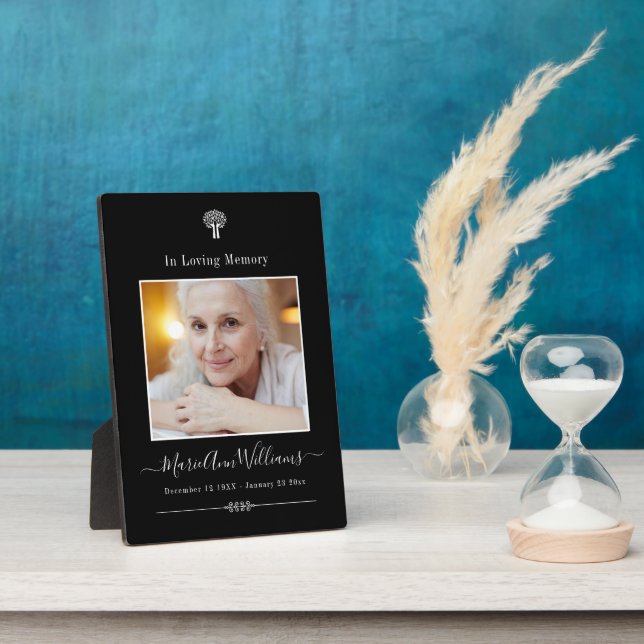 Plaque Photo Photo de famille personnalisée Soutenir le souveni (Côté)