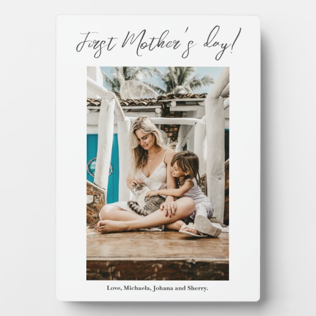 Plaque Photo Photo de la Fête des mères (Devant)