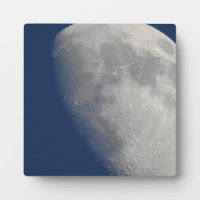 Photo de la lune Gros plan de l'affiche des cratèr