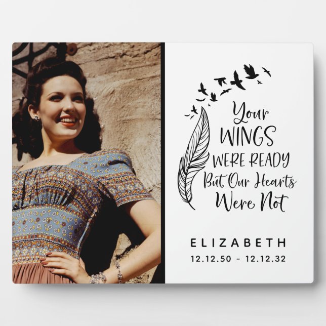 Plaque Photo Photo de souvenir de famille noir blanc  (Devant)