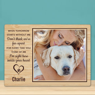 Plaque Photo Photo de souvenir en mémoire d'un animal de compag