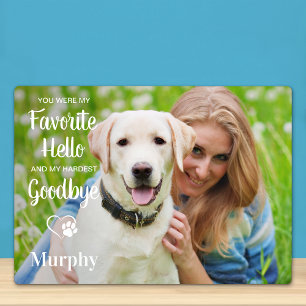 Plaque Photo Photo de souvenir préféré d'animaux de compagnie p