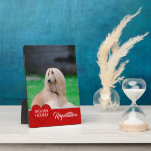 Plaque Photo Photo de votre race de chien avec nom