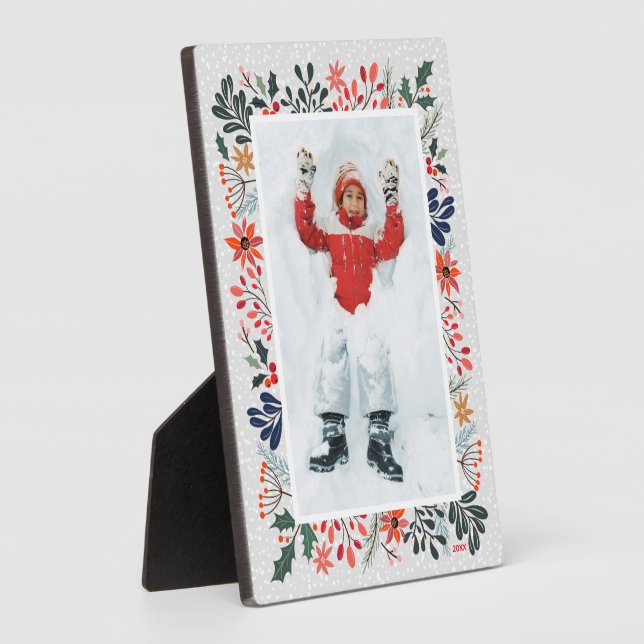 Plaque Photo Photo d'hiver (Côté)