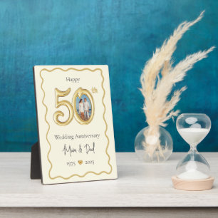 Plaque Photo Photo du 50e anniversaire de mariage des parents