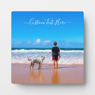 Plaque Photo Photo et texte personnalisés - Votre propre design