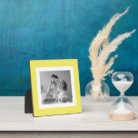 Plaque Photo Photo Famille Moderne Jaune Simple Jolie Cadeau<br><div class="desc">Photo Famille Moderne Jaune Simple Jolie Cadeau</div>