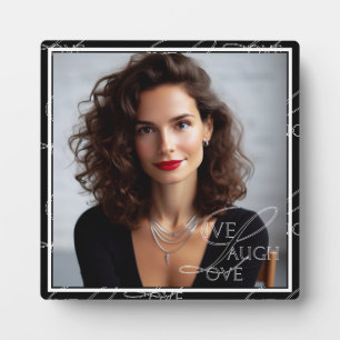 Plaque Photo Photo Inspirationnelle personnalisée Live Laugh Lo