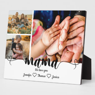Plaque Photo Photo Mama nous vous aimons