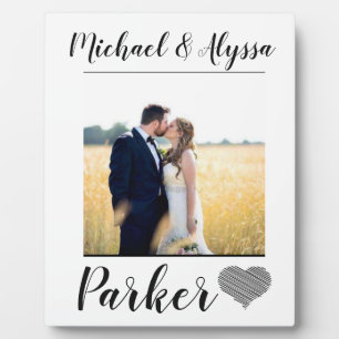 Plaque Photo photo mariage