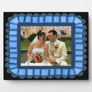 Plaque Photo Photo Mariage personnalisée Cadre en ruban en dent
