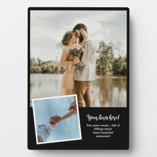Plaque Photo Photo personnalisable pour couple ou famille |