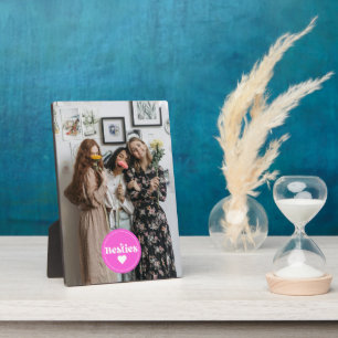 Plaque Photo photo personnalisé meilleures amies amies typograp