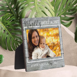Plaque Photo Photo personnalisée de la meilleure tante au monde<br><div class="desc">Un cadeau simple et mémorable pour la nouvelle tante personnalisée avec sa photo préférée avec nièce ou neveu.</div>