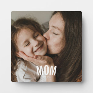 Plaque Photo Photo personnalisée de maman moderne minimaliste é