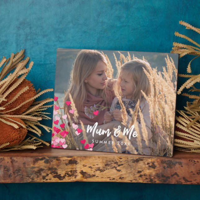 Plaque Photo Photo Personnalisée Écriture Moderne Écrits Éparpi (Côté)