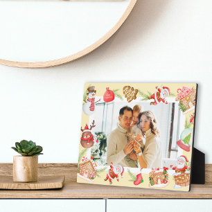 Plaque Photo Photo personnalisée Maison en pain d'épices Père N