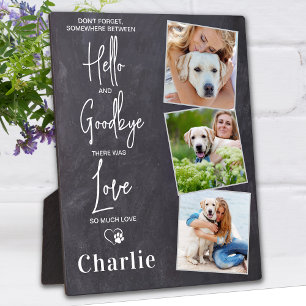 Plaque Photo Photo personnalisée préférée Hello 3 Chien animal