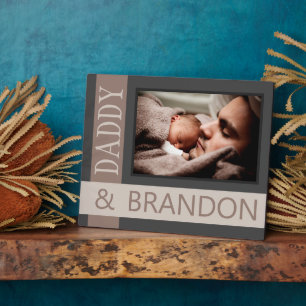 Plaque Photo Photo personnalisée sur mesure de papa avec l'enfa
