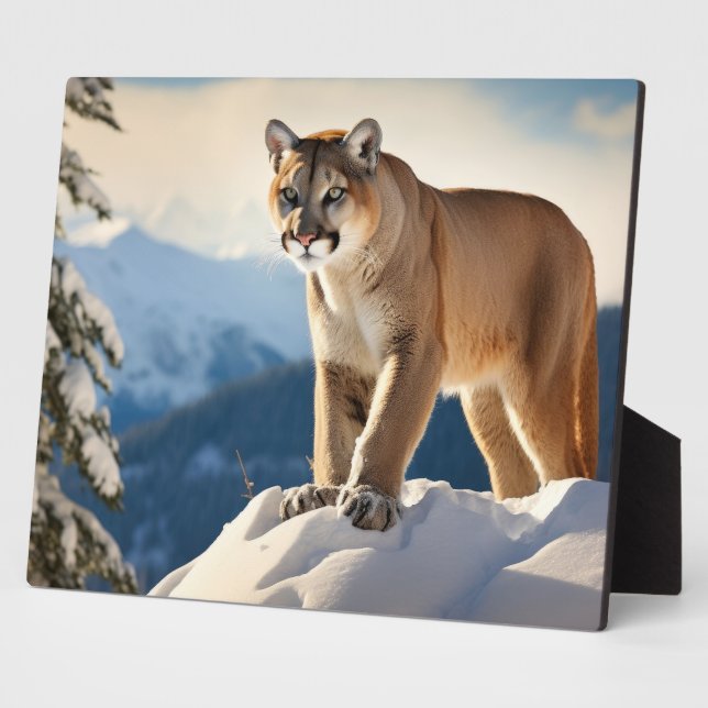 Plaque Photo Photo Plaque-Mountain Lion (Côté)