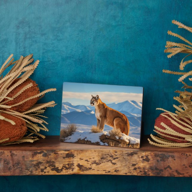 Plaque Photo Photo Plaque-Mountain Lion (Côté)