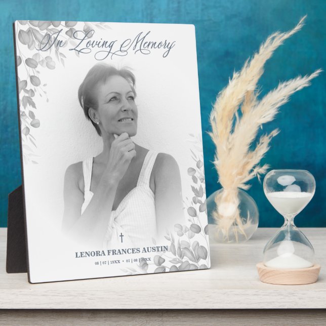 Plaque Photo Photo Service du Souvenir Chers soldats en noir bl (Côté)