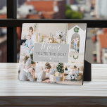 Plaque Photo Photos personnalisées Maman Vous êtes le meilleur<br><div class="desc">Il vous suffit de télécharger 6 de vos photos les plus précieuses de votre ordinateur ou de votre téléphone sur cette plaque photo moderne et élégante pour les mères, avec le texte "Maman" dans un élégant script manuscrit "You're the best" sur un arrière - plan de bloc rose pâle qui...</div>