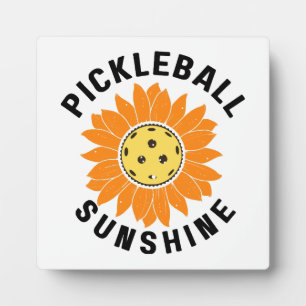 Plaque Photo Pickleball soleil
