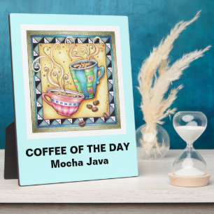Plaque Photo Pied de chevalet 8X10 - COOL BEANS ! Art du café