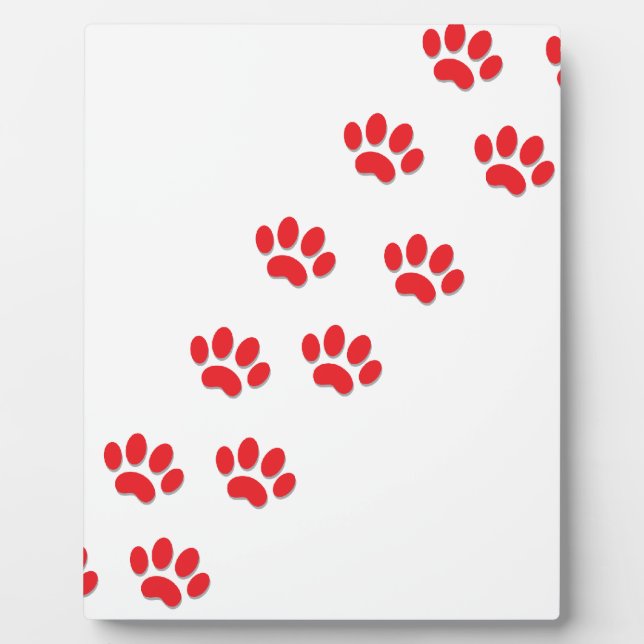 Plaque Photo Pieds de pattes de chat (Devant)