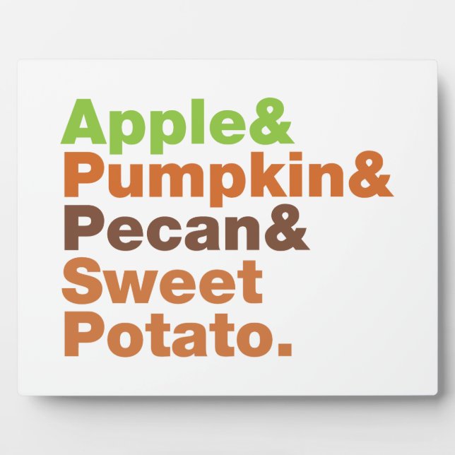 Plaque Photo Pies de vacances ~ Fête Noël Thanksgiving Noël (Devant)