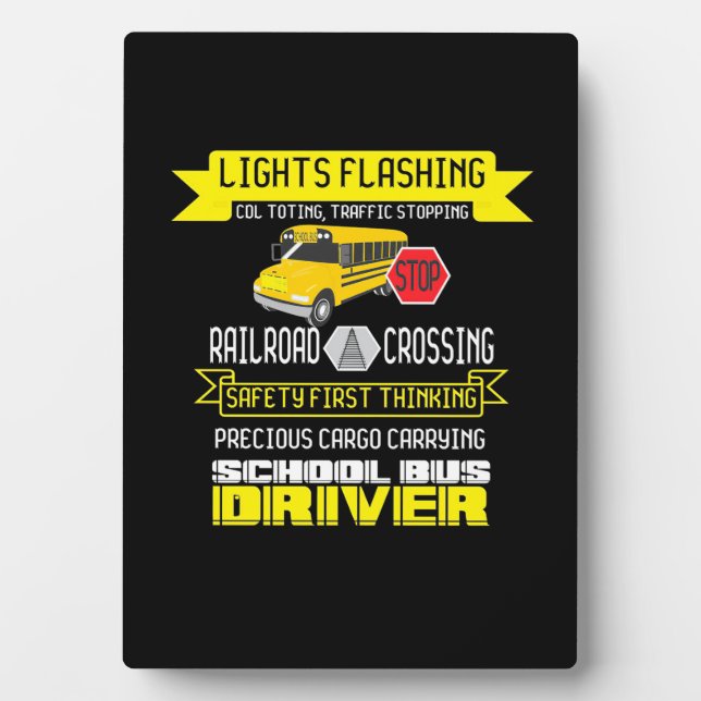 Plaque Photo Pilote de bus fier (Devant)