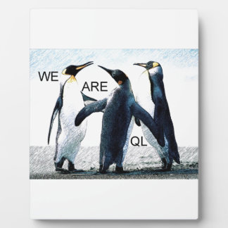 Plaque Photo pingouins